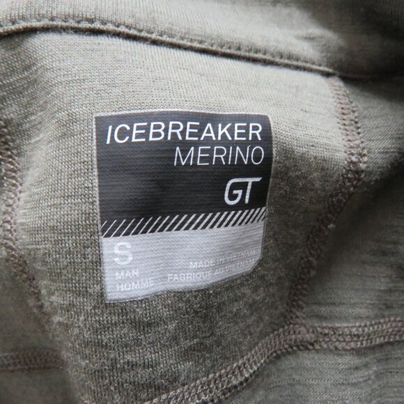 ICEBREAKER | RealFLEECE® Sierra Merino Wool Zip Up Jacket Sweater Khaki Sz S - Picture 15 of 16